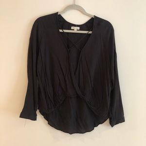 Urban Outfitters Black Long Sleeve Top Size S